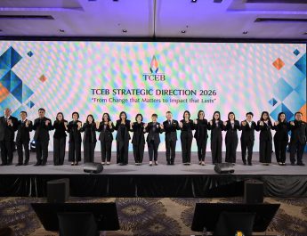 ทีเส็บเปิดทิศทางขับเคลื่อนไมซ์ไทย ปี 2569จาก Brand Insights ยกระดับจุดแข็งประเทศไทยเจาะลึกภาคอุตสาหกรรม มาตรฐานความยั่งยืน มุ่ง Data & นวัตกรรม ร่วมมือพันธมิตร